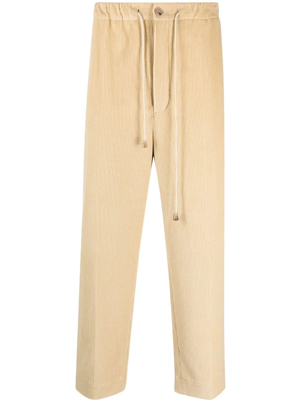 drawstring-waist trousers - 1