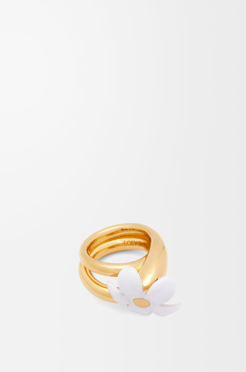 Flor ring in sterling silver and enamel 1