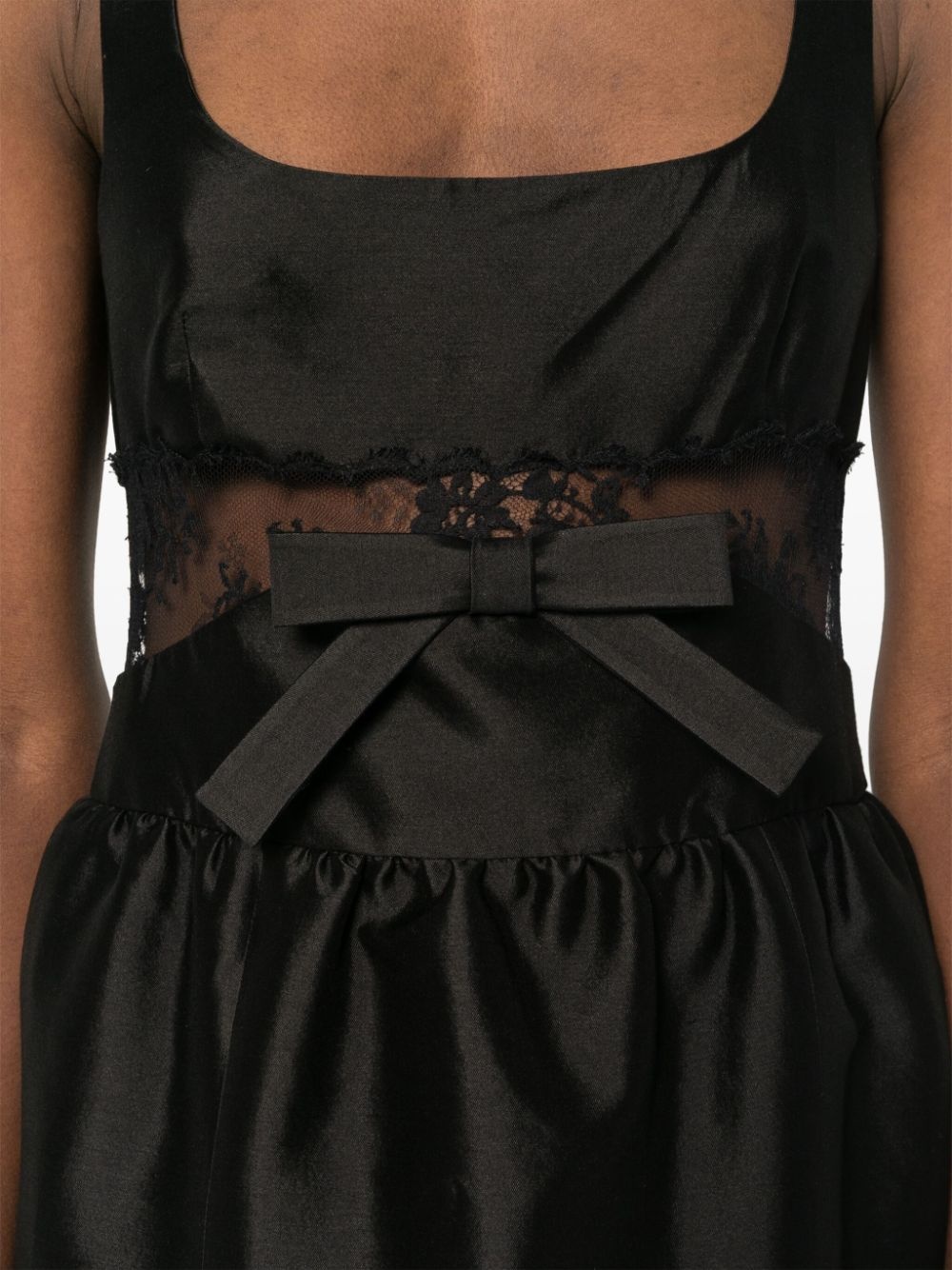 lace-embellished mini dress - 5