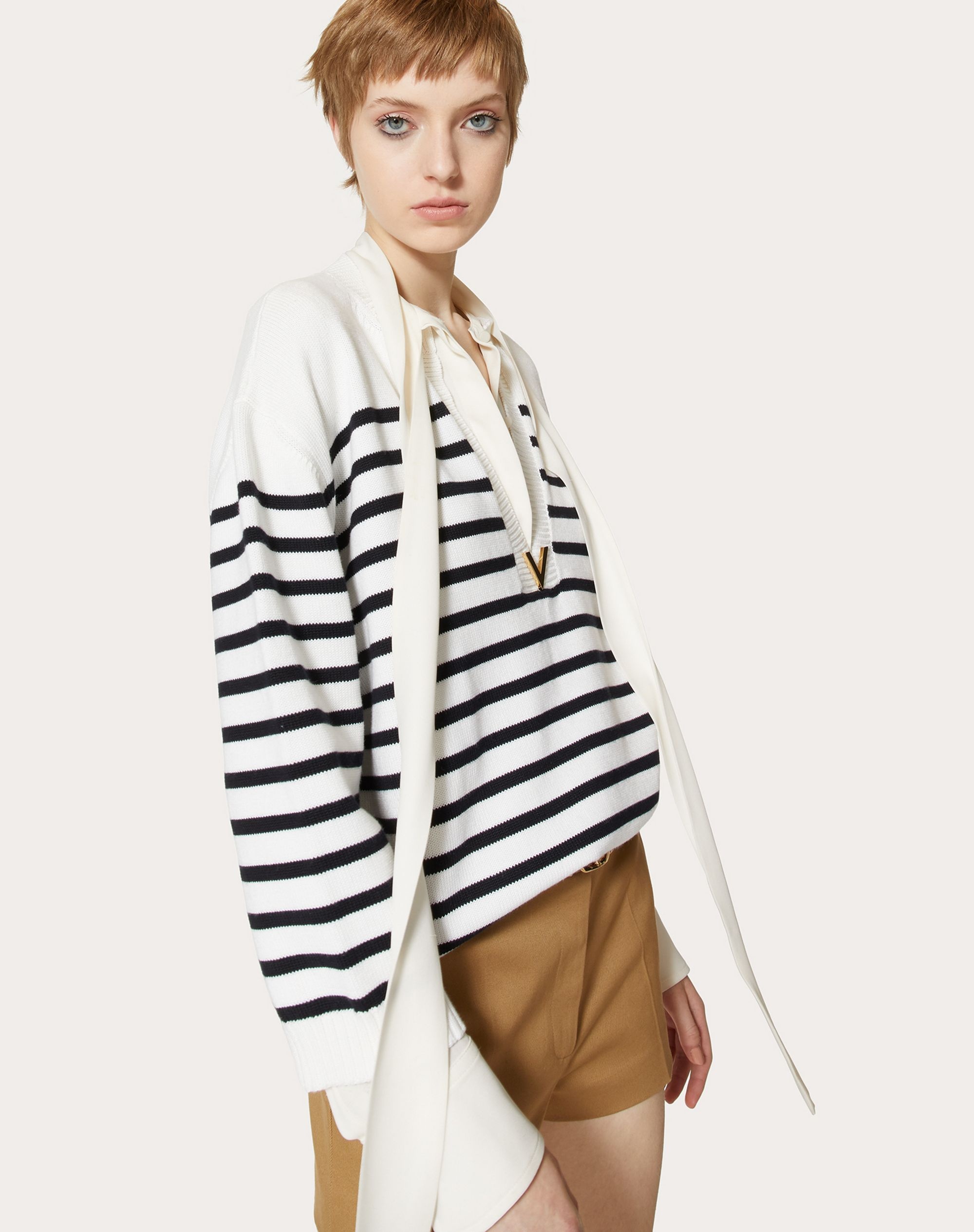COTTON AND CASHMERE SWEATER - 5