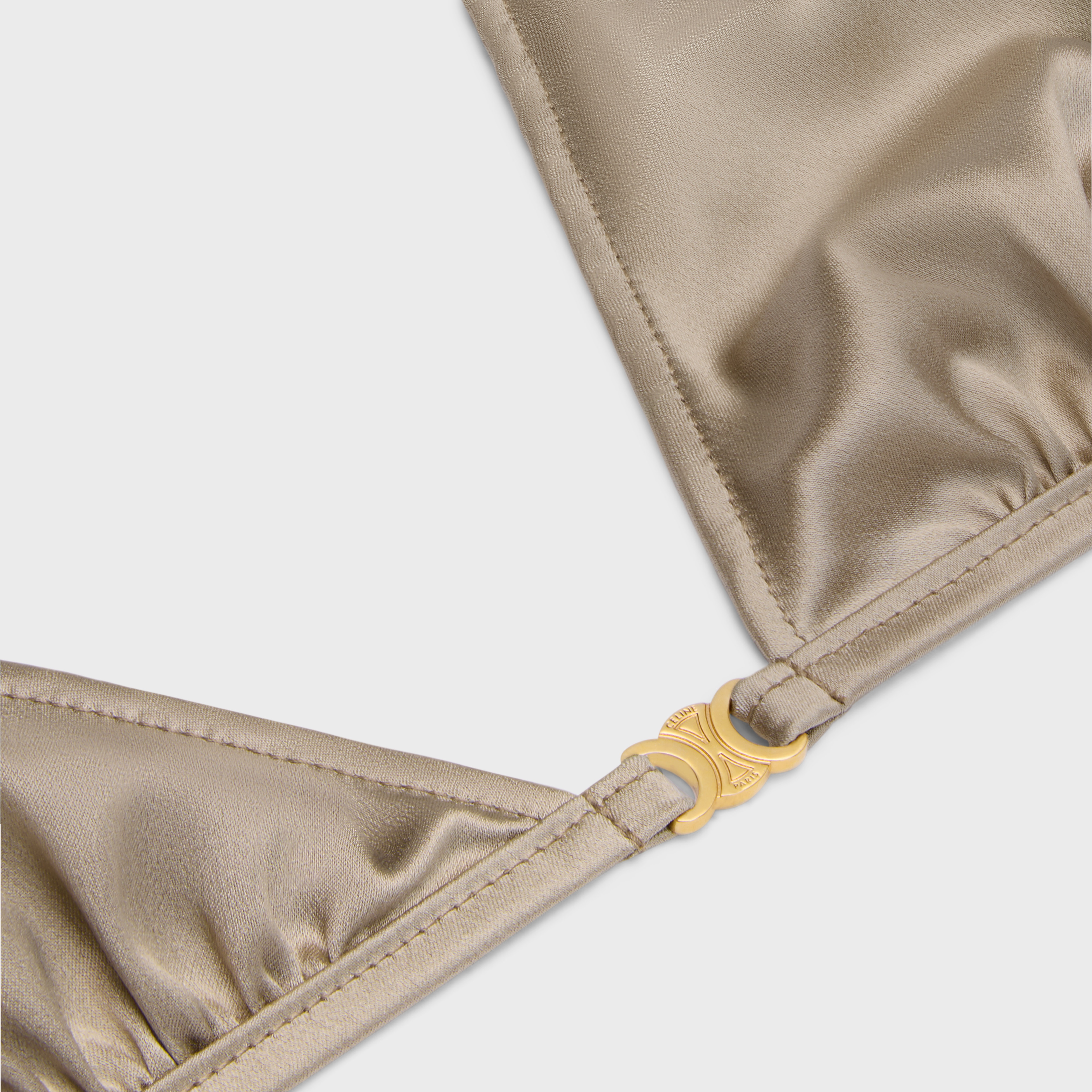 triomphe triangle bra in silk - 3
