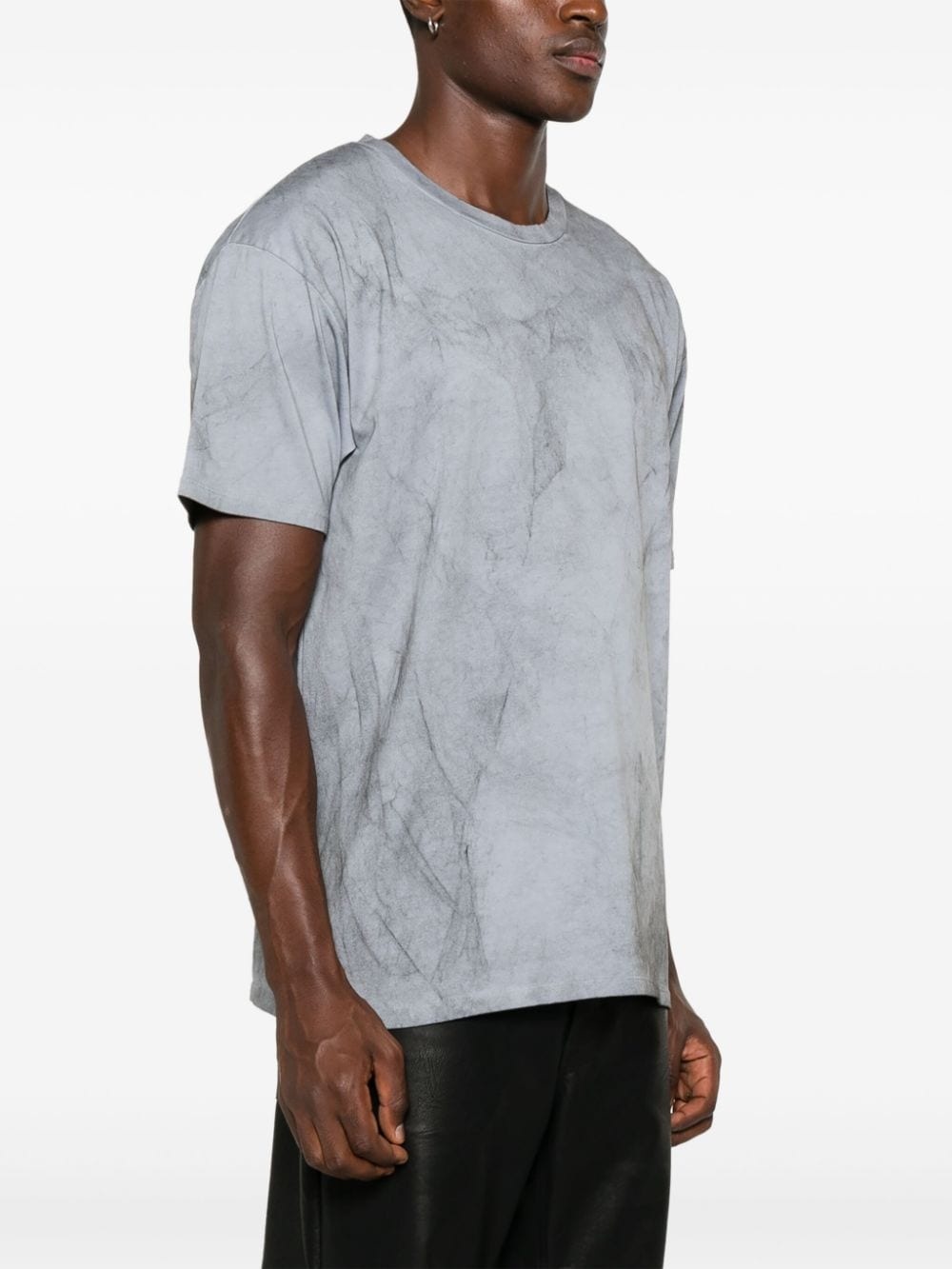 marbled-effect T-shirt - 3