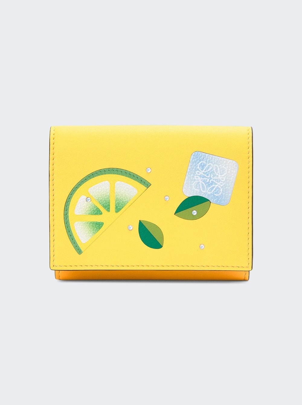 X Paula's Ibiza Cocktail Trifold Wallet Lemon And Tan - 1