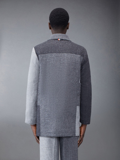 Thom Browne Fun-Mix Shetland Frayed Field Jacket outlook