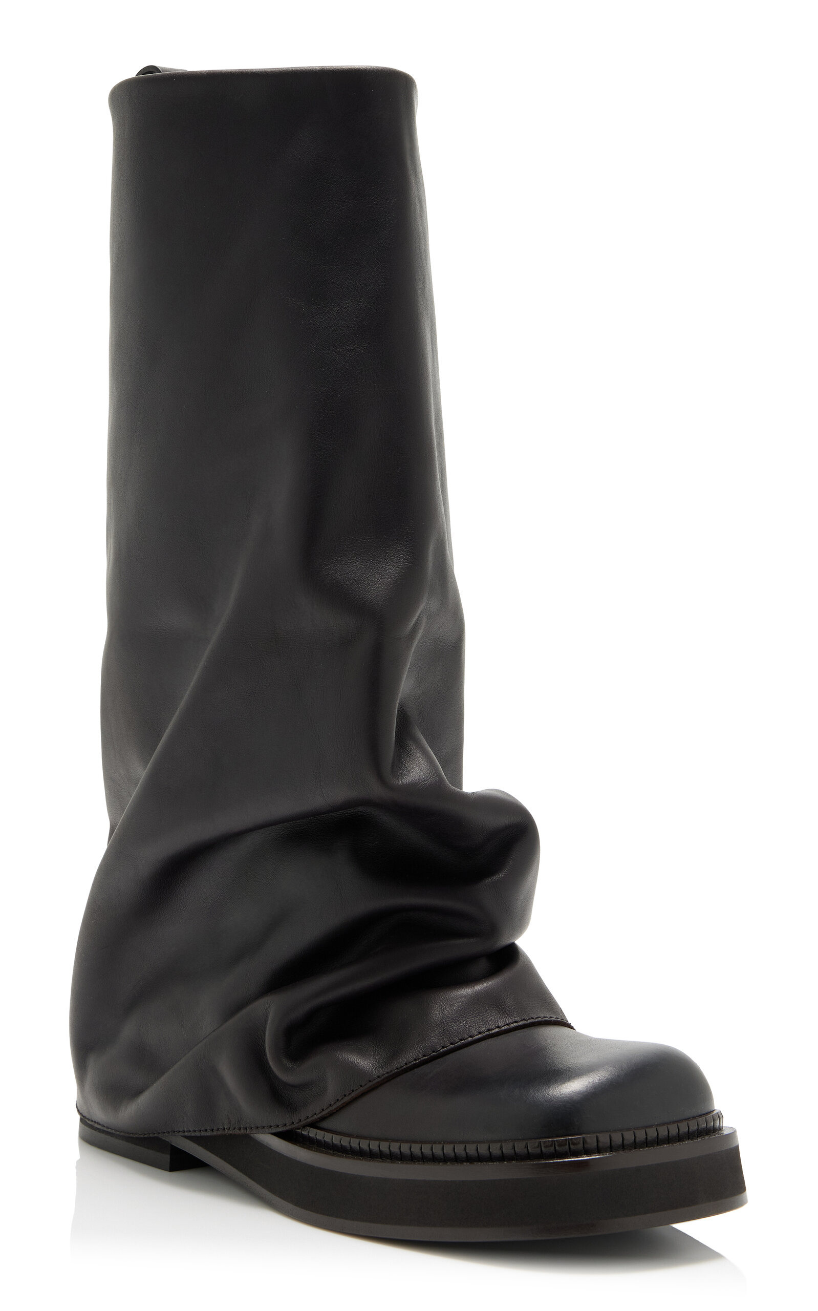 Robin Leather Combat Boots brown - 4