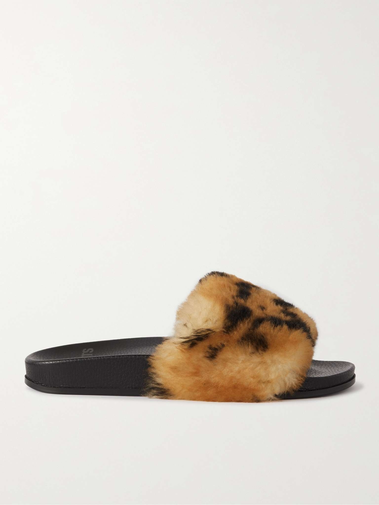 Shearling and Rubber Slides - 1