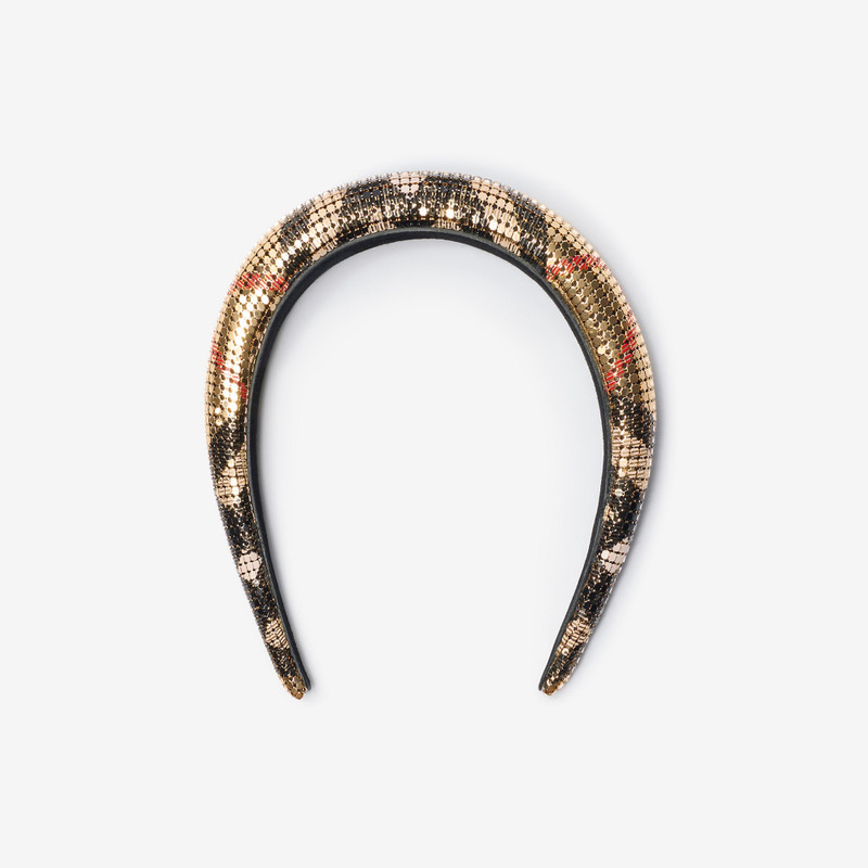 Burberry Check Mesh Headband outlook