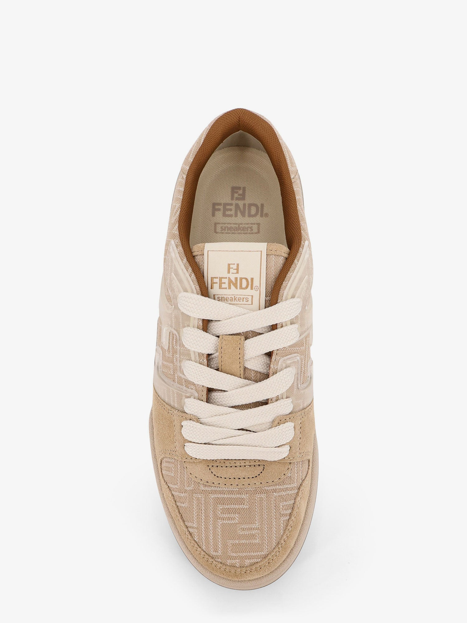 FENDI MATCH FF JACQUARD LOW-TOP SNEAKERS - 5
