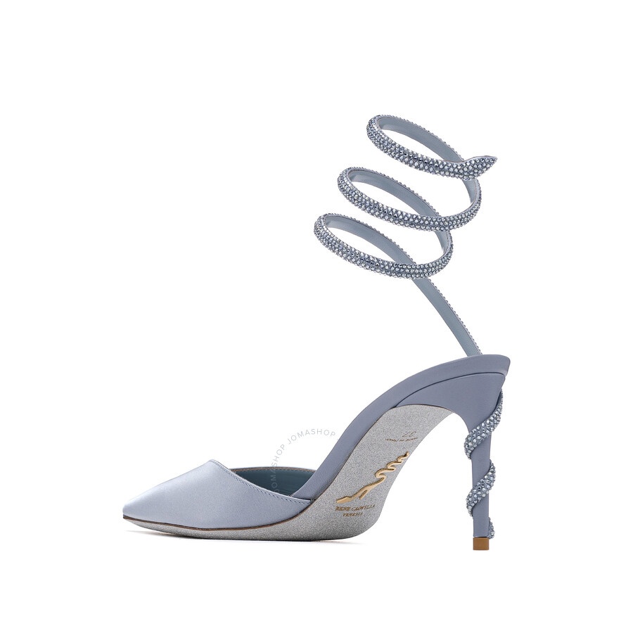 Rene Caovilla Margot 80 Satin Pumps - 3