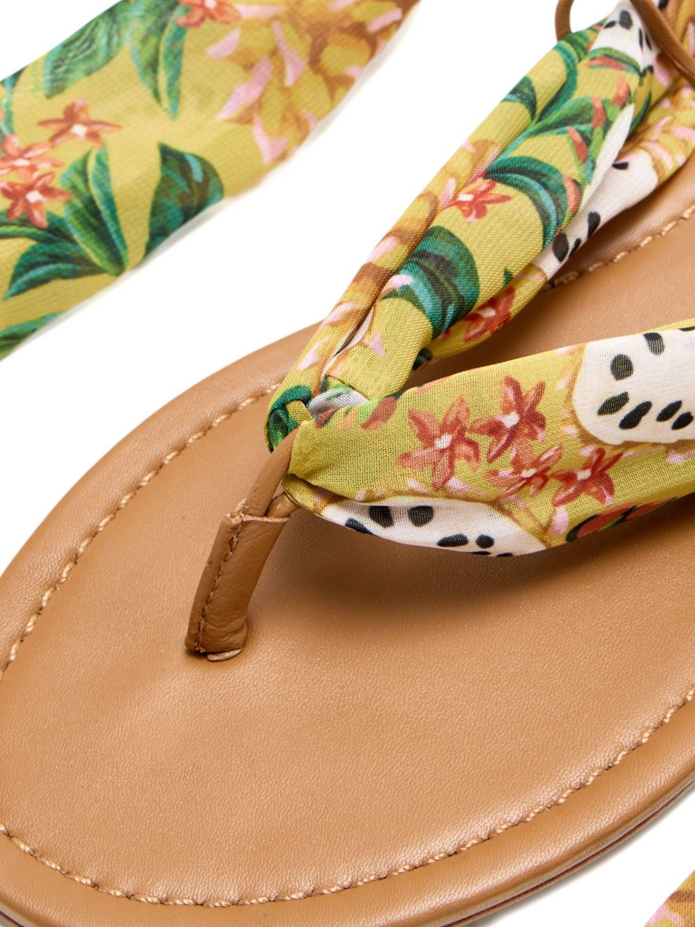 Biriba floral-print scarf-strap sandals - 3