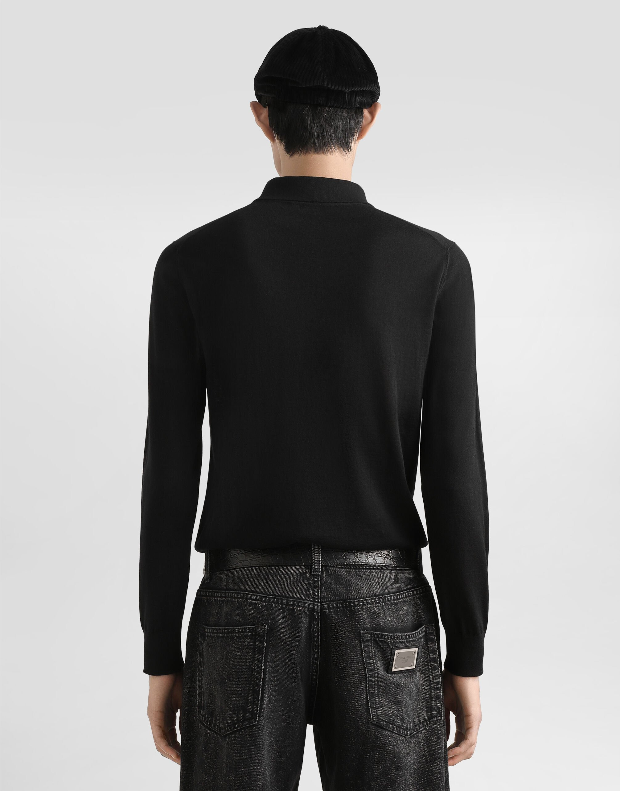 Fine-gauge cashmere polo shirt - 6
