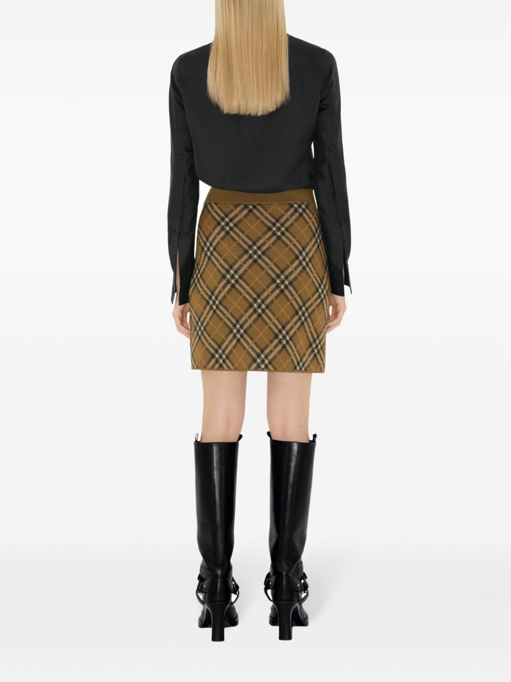 check mini skirt - 4
