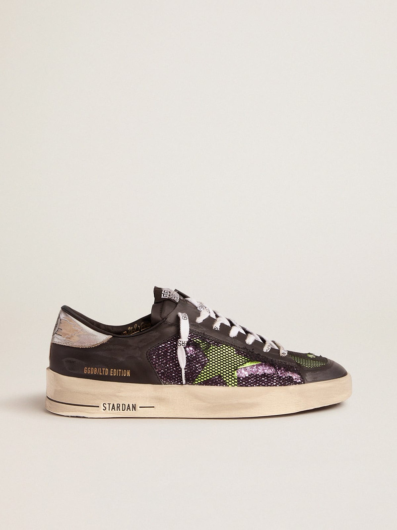 Men’s LAB Limited Edition Stardan sneakers with glitter and fluorescent yellow details - 1