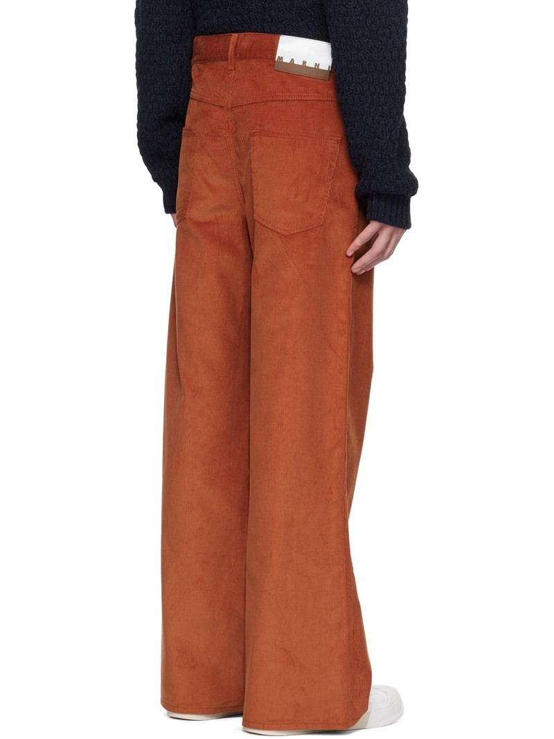 Orange Flared Trousers 3