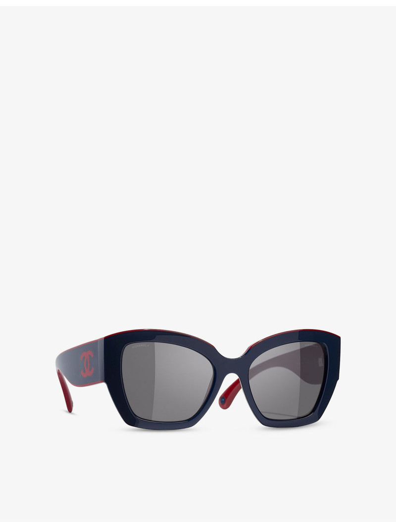 CHANEL CH6058 Butterfly-Frame Acetate Sunglasses outlook