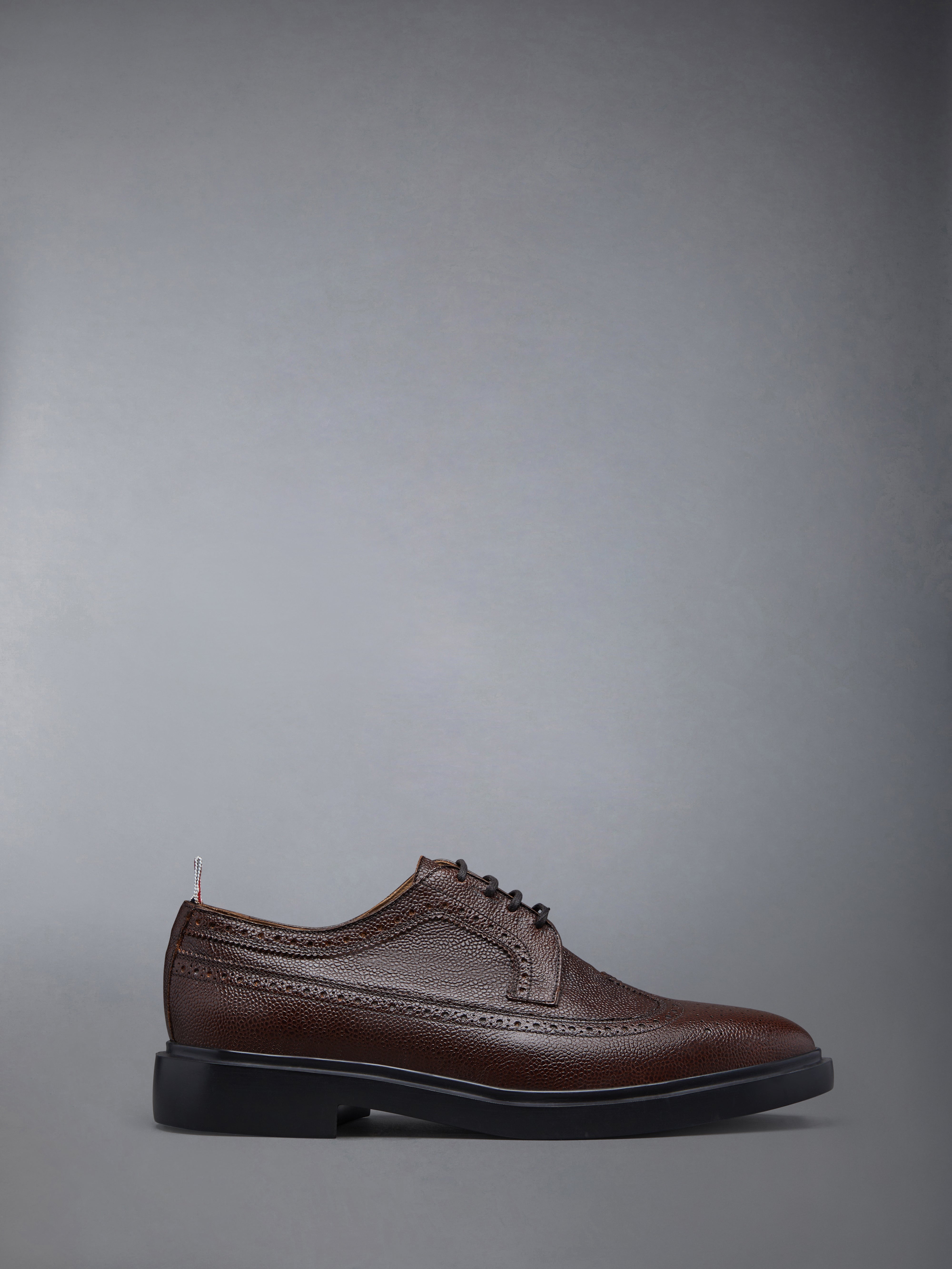 PEBBLE GRAIN LIGHTWEIGHT RUBBER SOLE LONGWING BROGUES - 1
