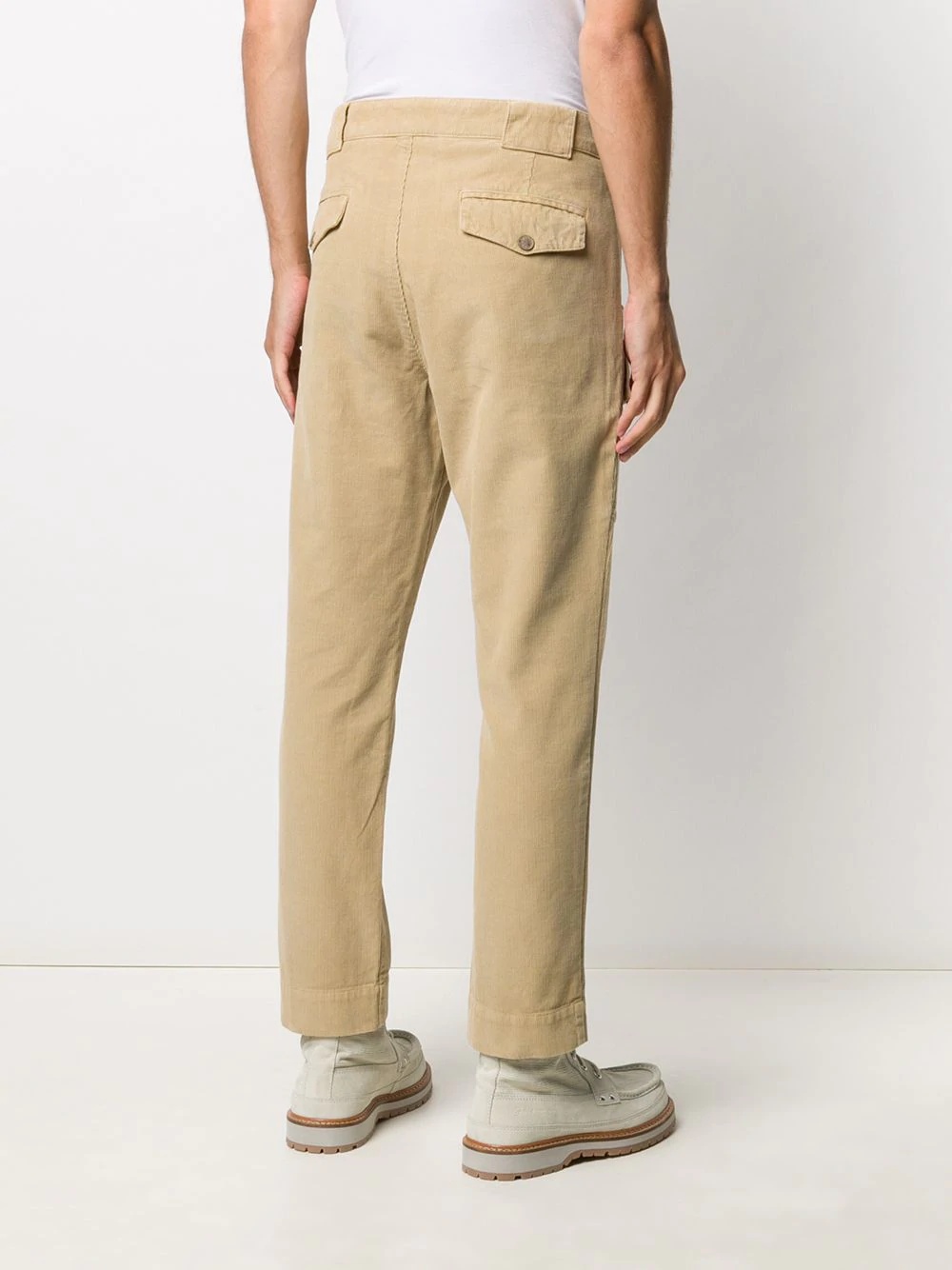 cropped corduroy trousers - 4