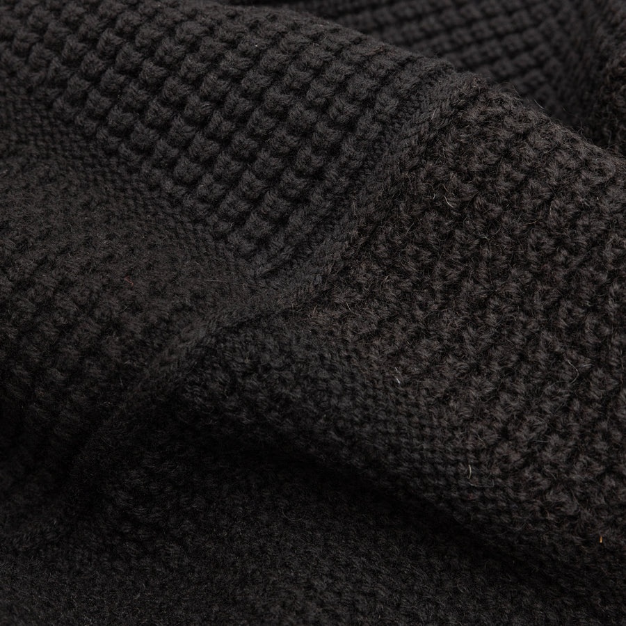MIXED WOOL CABLE SWEATER - 4