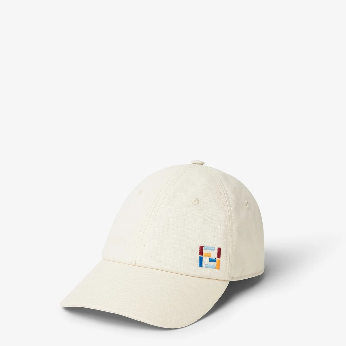 Hat White cotton and linen baseball cap - 1