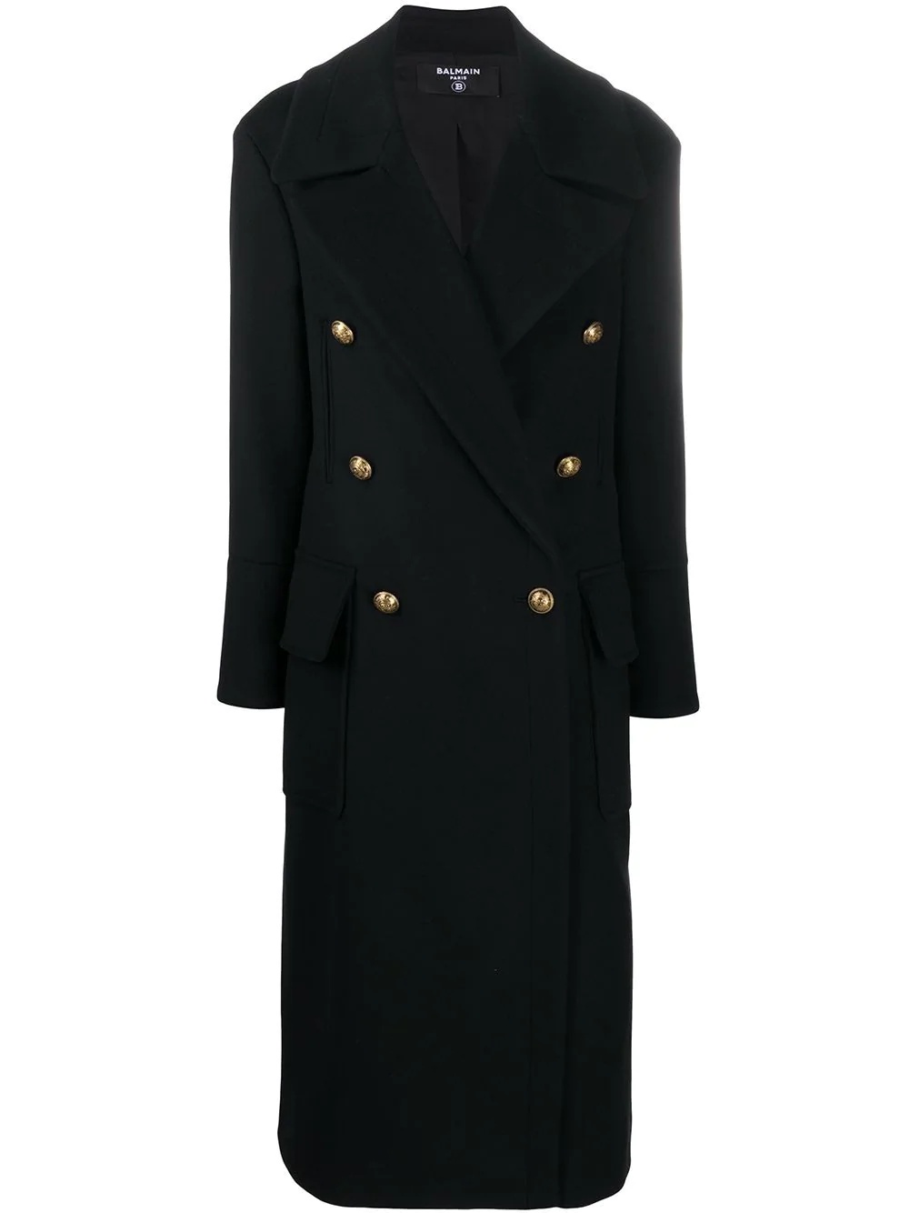 wool and cashmere-blend coat - 1