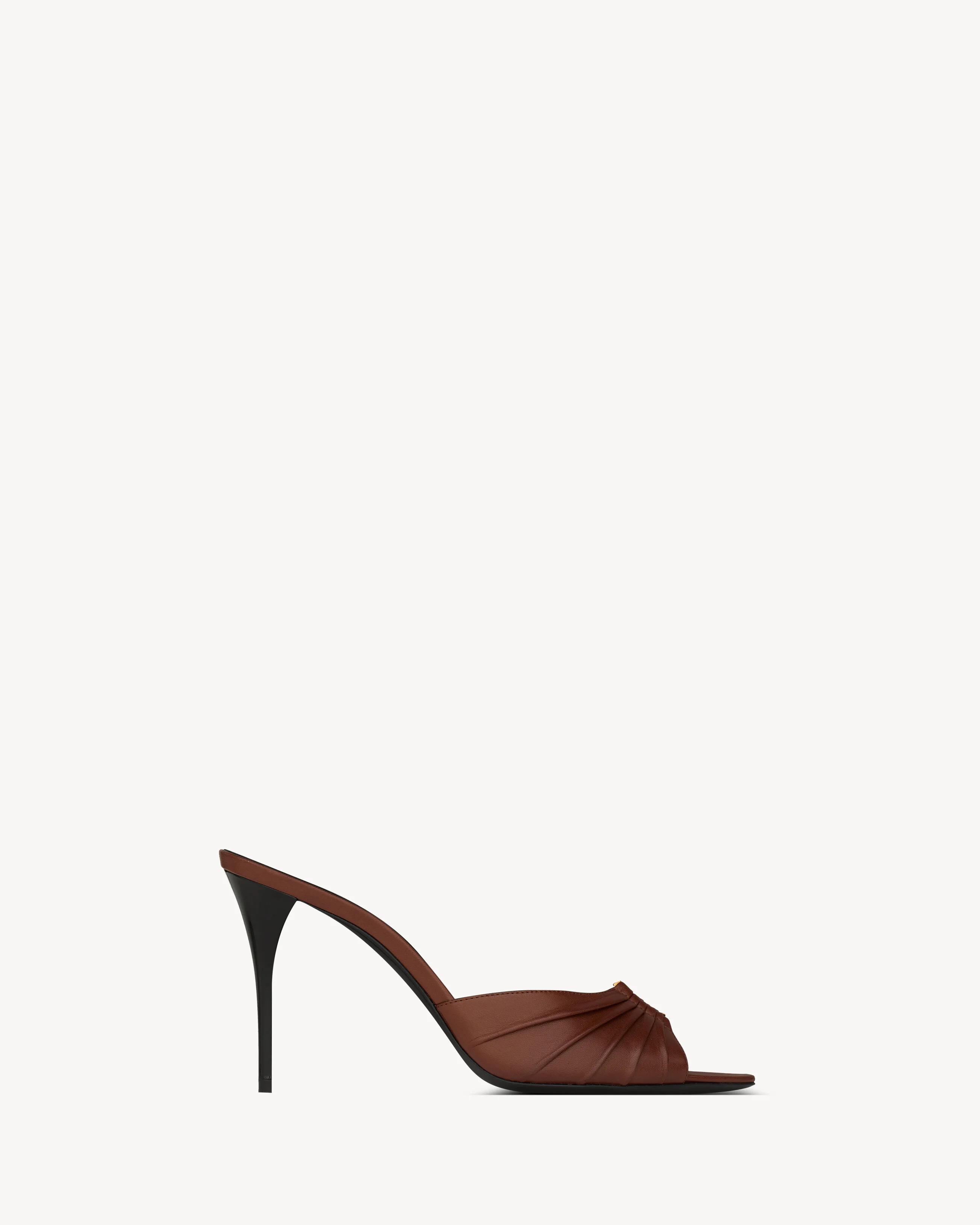 BABYLONE MULES IN SMOOTH LEATHER - 1