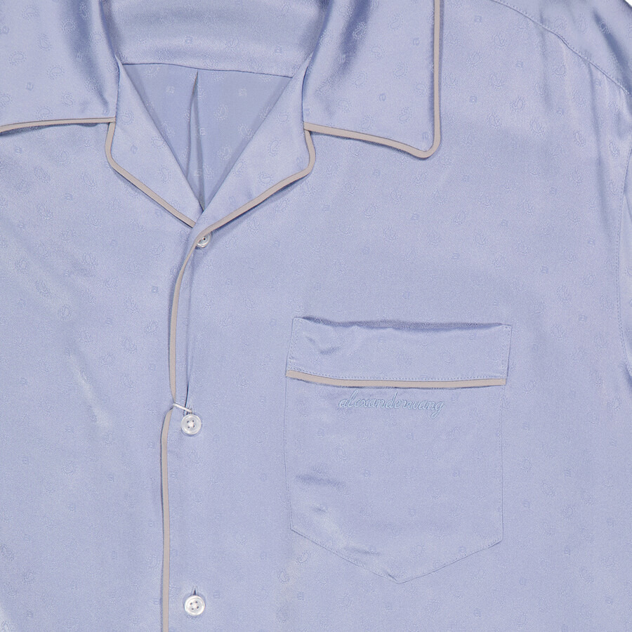 T by Alexander Wang Ladies Blue Bells Pajama Long Sleeve Shirt - 5