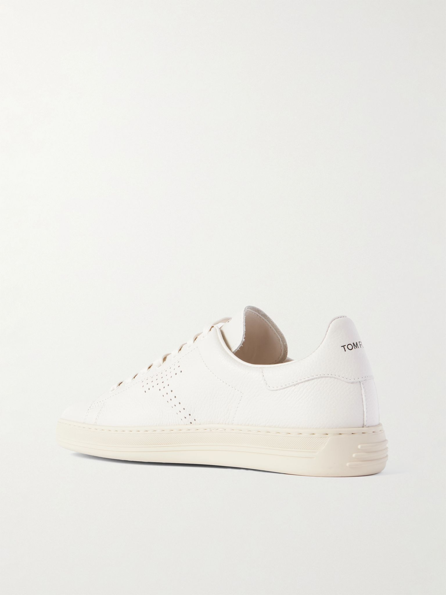 Warwick Full-Grain Leather Sneakers White - 4