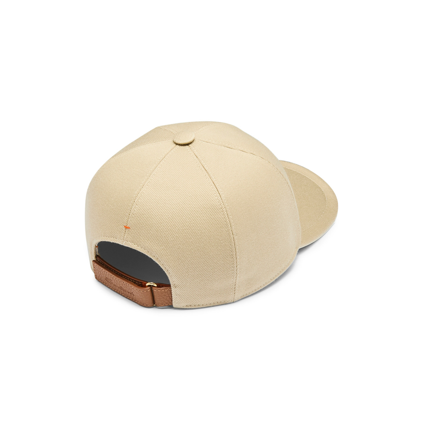 Men's beige cotton baseball cap - 4