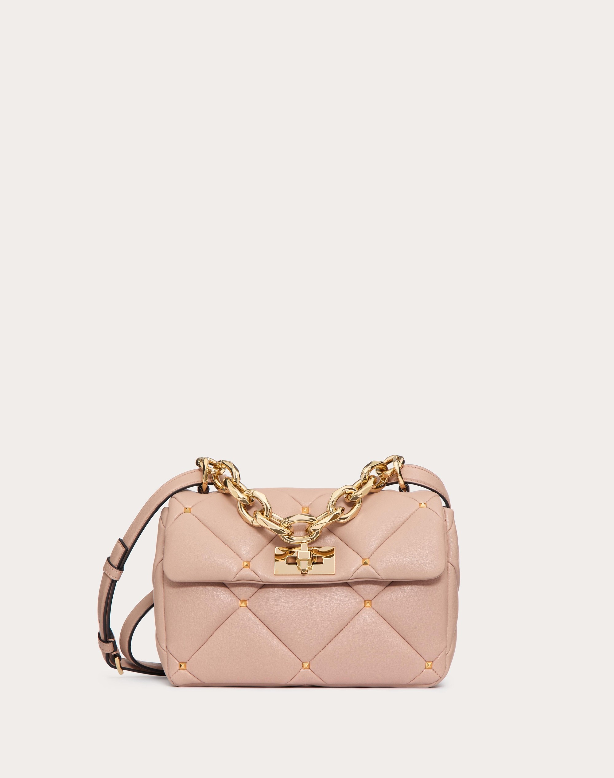 VALENTINO GARAVANI ROMAN STUD BAG IN NAPPA PATCHWORK - 1