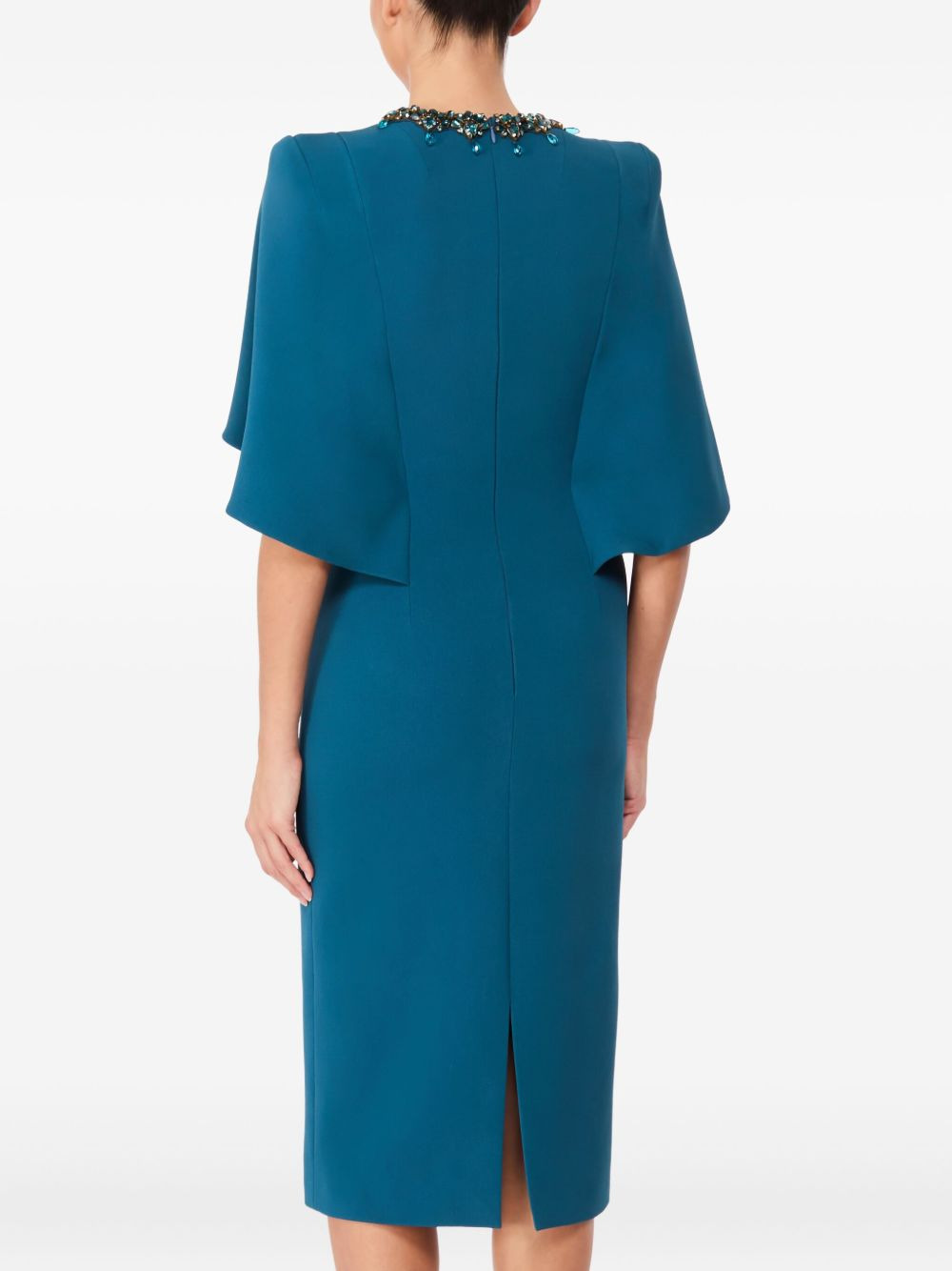 Ursa embellished-neck midi dress - 3
