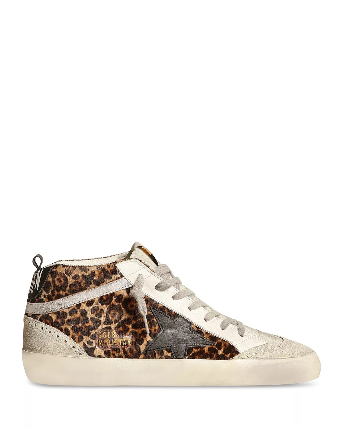 Women's Mid Star Horsy Almond Toe Animal Print Sneakers - 1