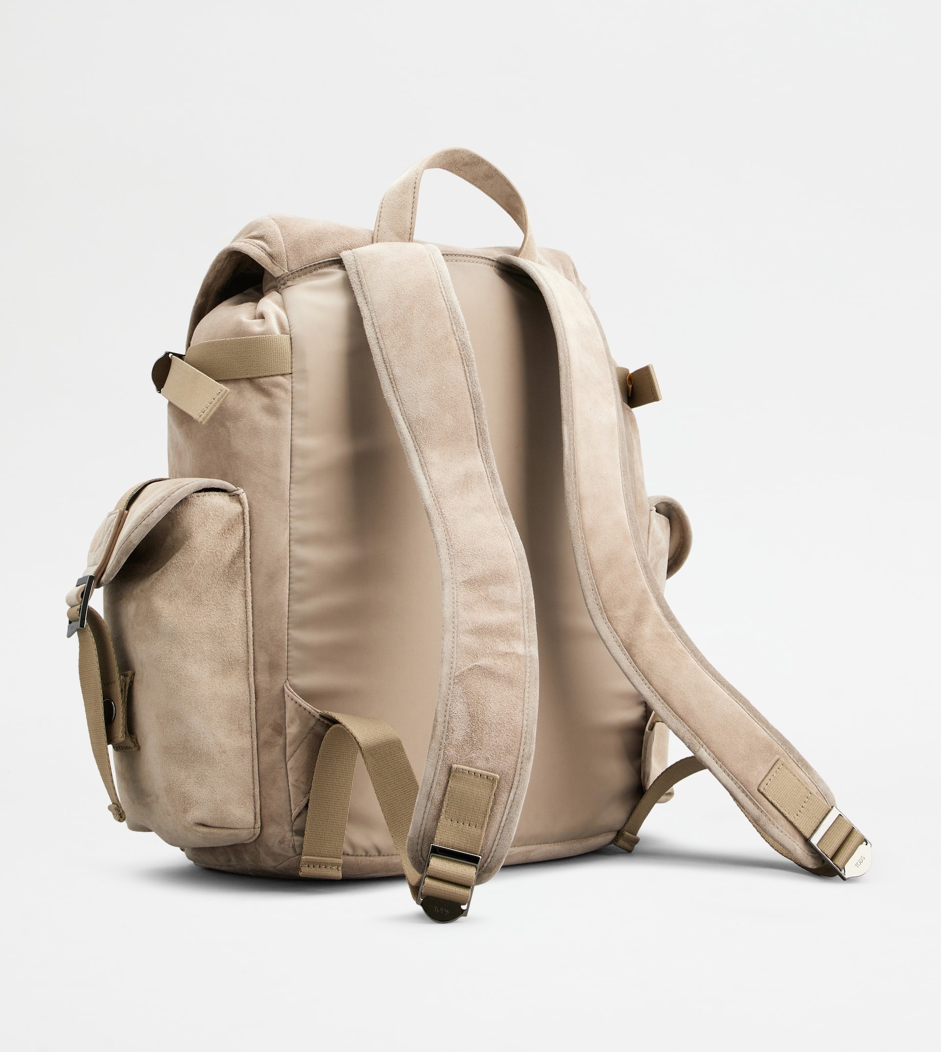 BACKPACK IN SUEDE MEDIUM - BEIGE - 5