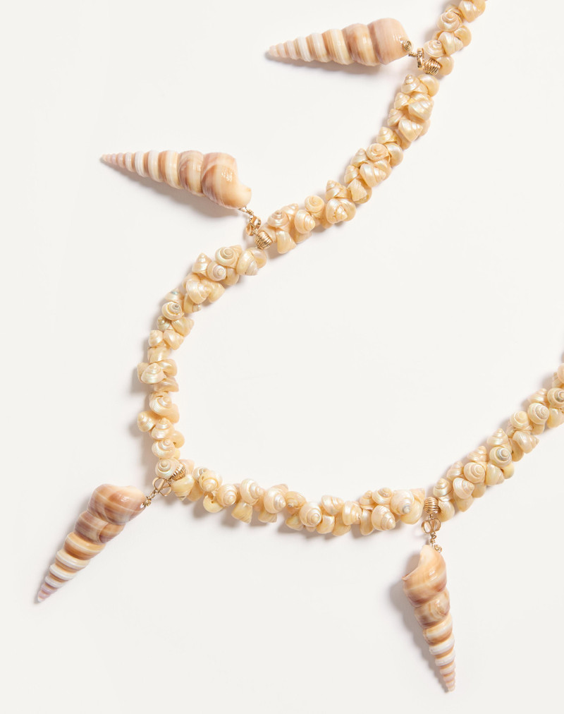 JARDIN AQUATIQUE NECKLACE IN METAL AND SHELLS 3