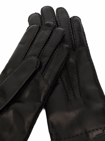 Salvatore Ferragamo split-cuff leather gloves outlook