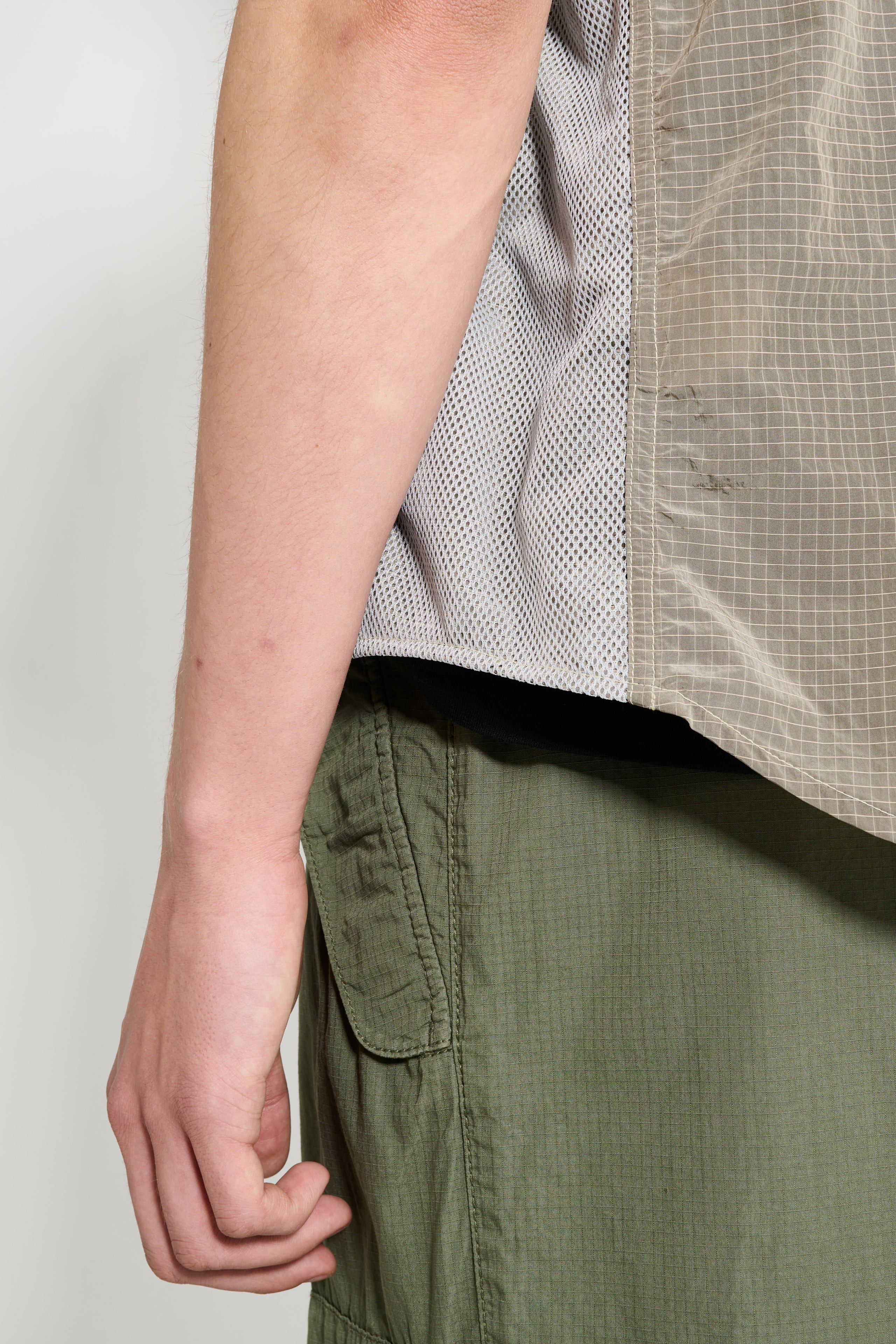 THE NORTH FACE FABRIC MIX SHORT SLEEVE SHIRT GRAVEL - 6