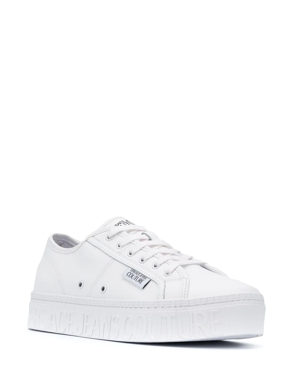 low-top lace-up sneakers - 2