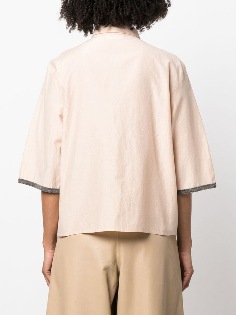 contrast-trim short-sleeve shirt 4