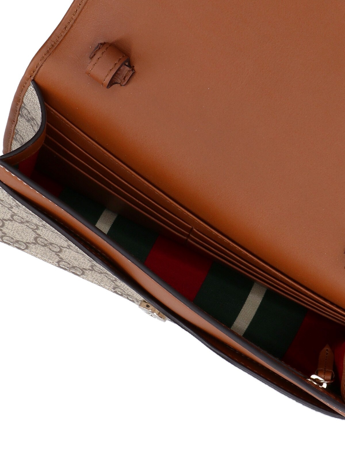 'GG EMBLEM' WALLET WITH SHOULDER STRAP - 4