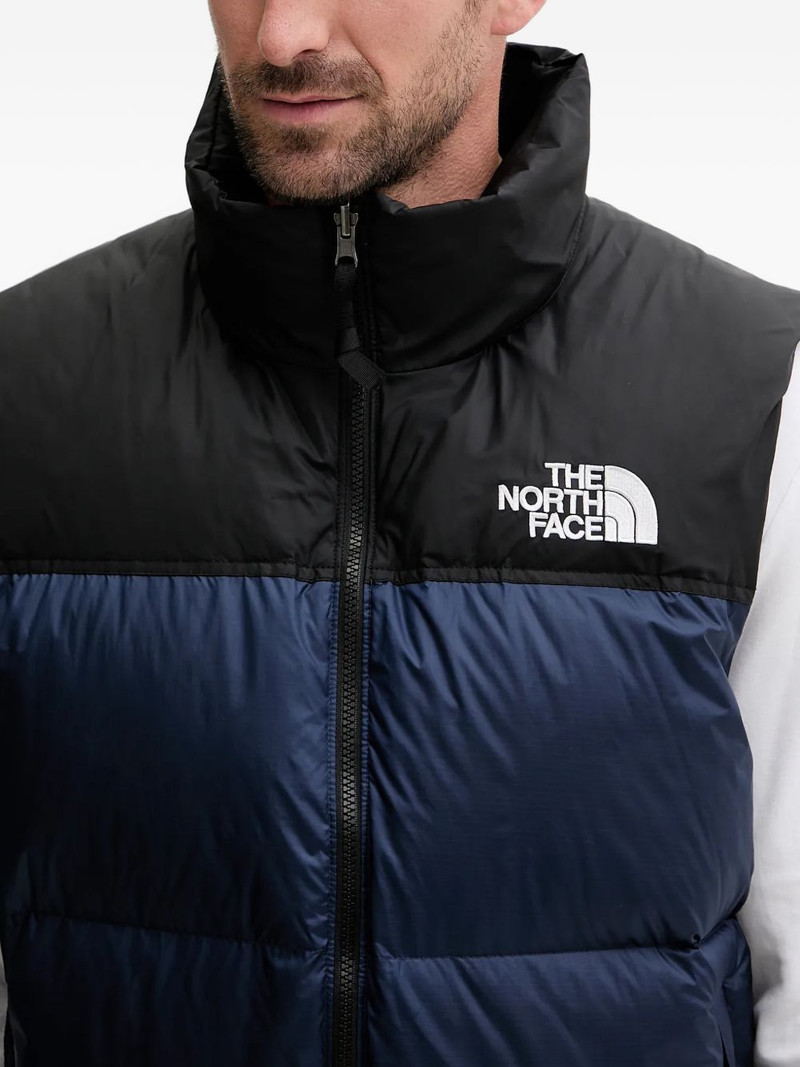 Retro Nuptse hooded quilted gilet 4