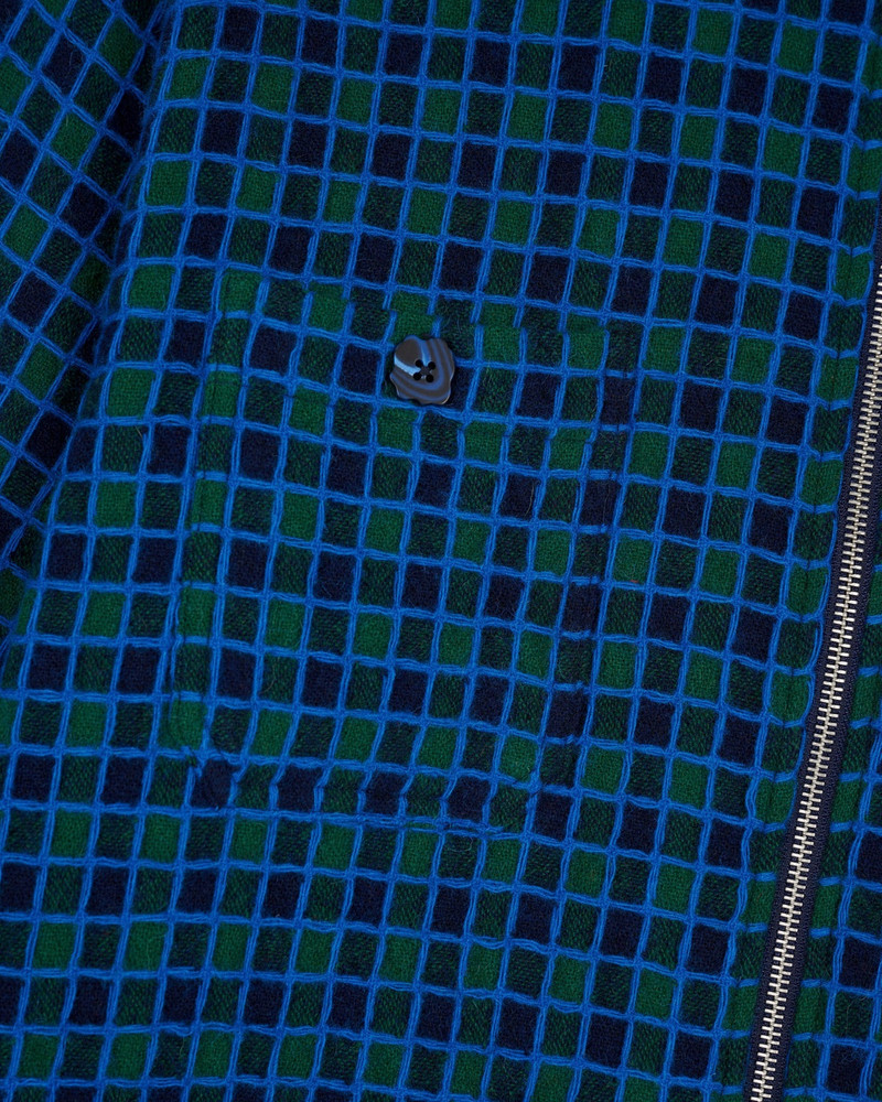 Check Mate Flannel Zip Shirt - Navy 3