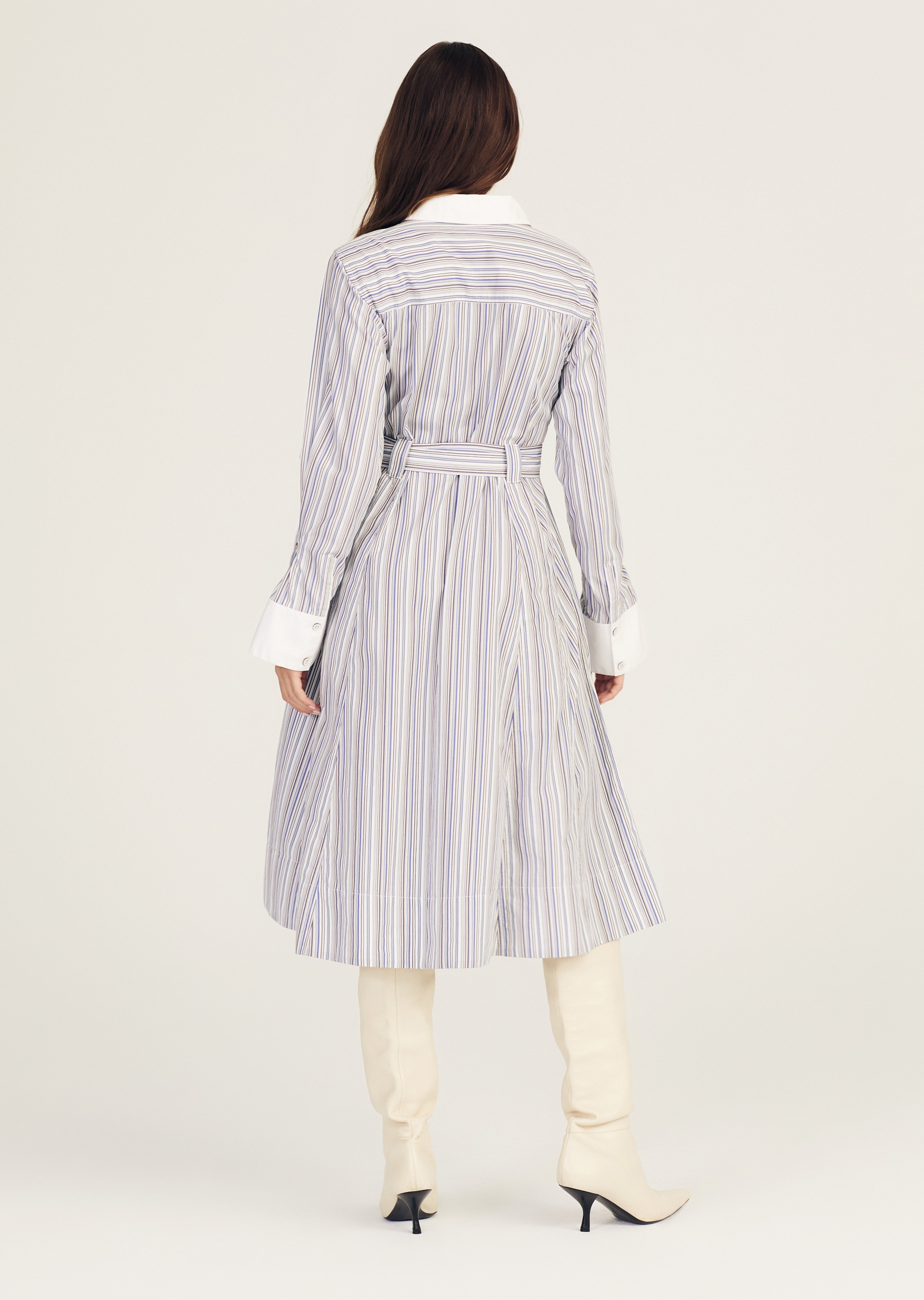 ALANA LONG SLEEVE SHIRT DRESS - 5