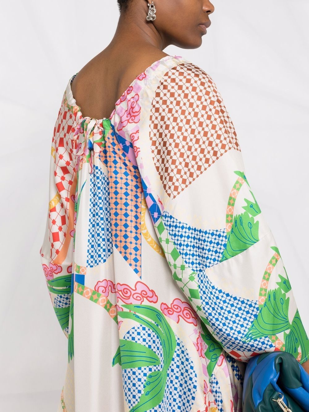 Birds print midi dress - 3