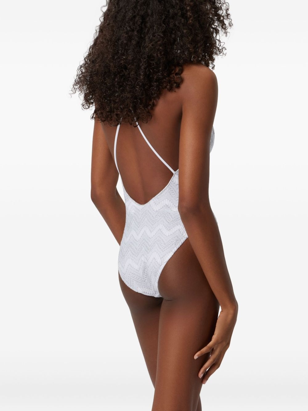 zigzag-pattern swimsuit - 3
