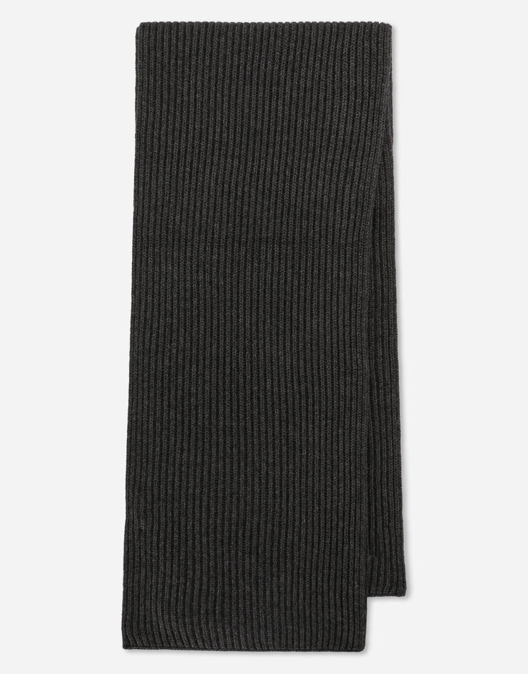 Wool scarf with DG patch - 3