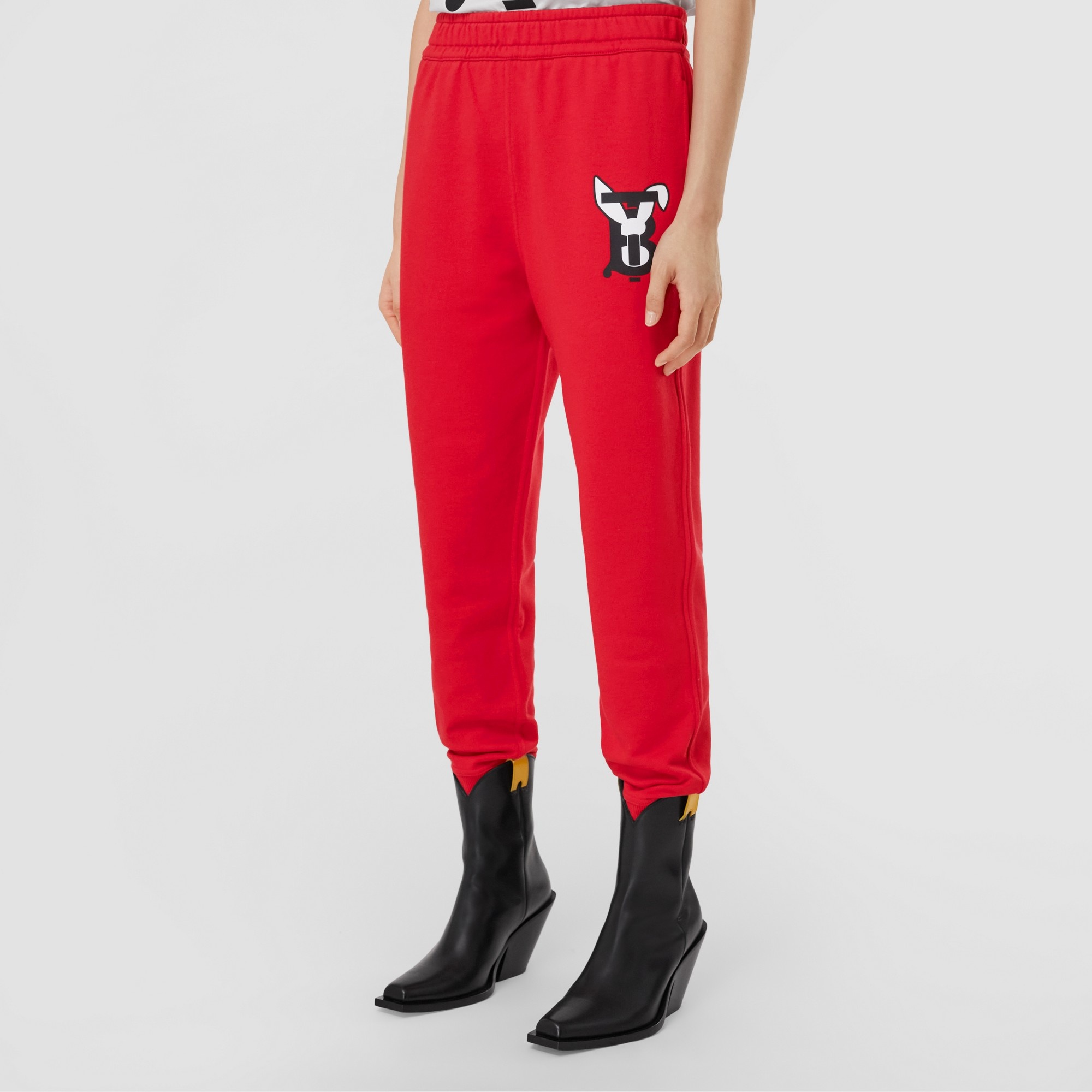 Rabbit Print Cotton Jogging Pants - 5