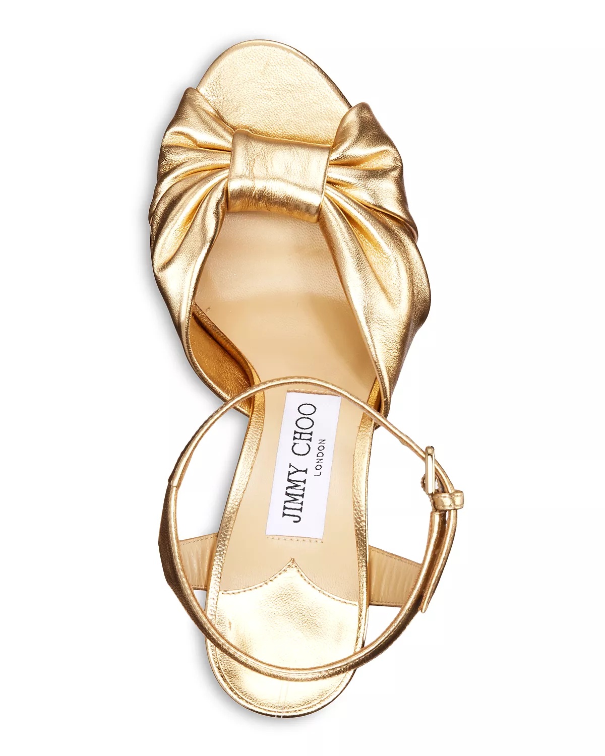 Women's Heloise 120 Metallic Leather High Heel Platform Sandals - 3