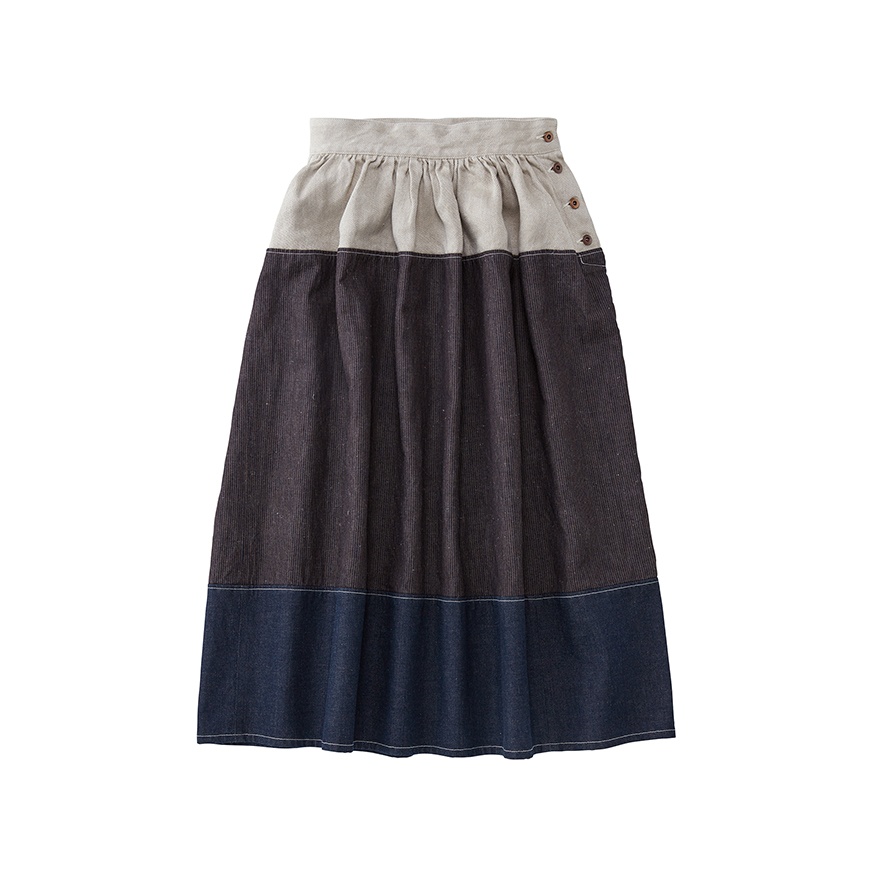 ELEVATION LONG SKIRT (HICKORY) - 1