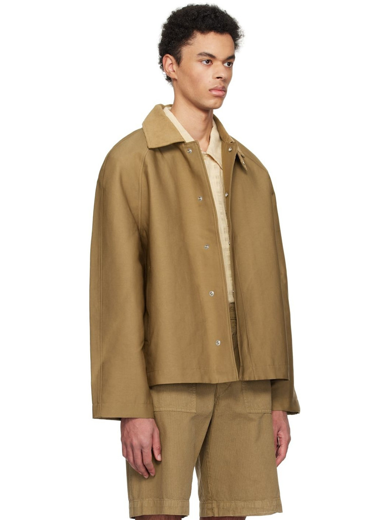 Tan Short Raglan Jacket 2
