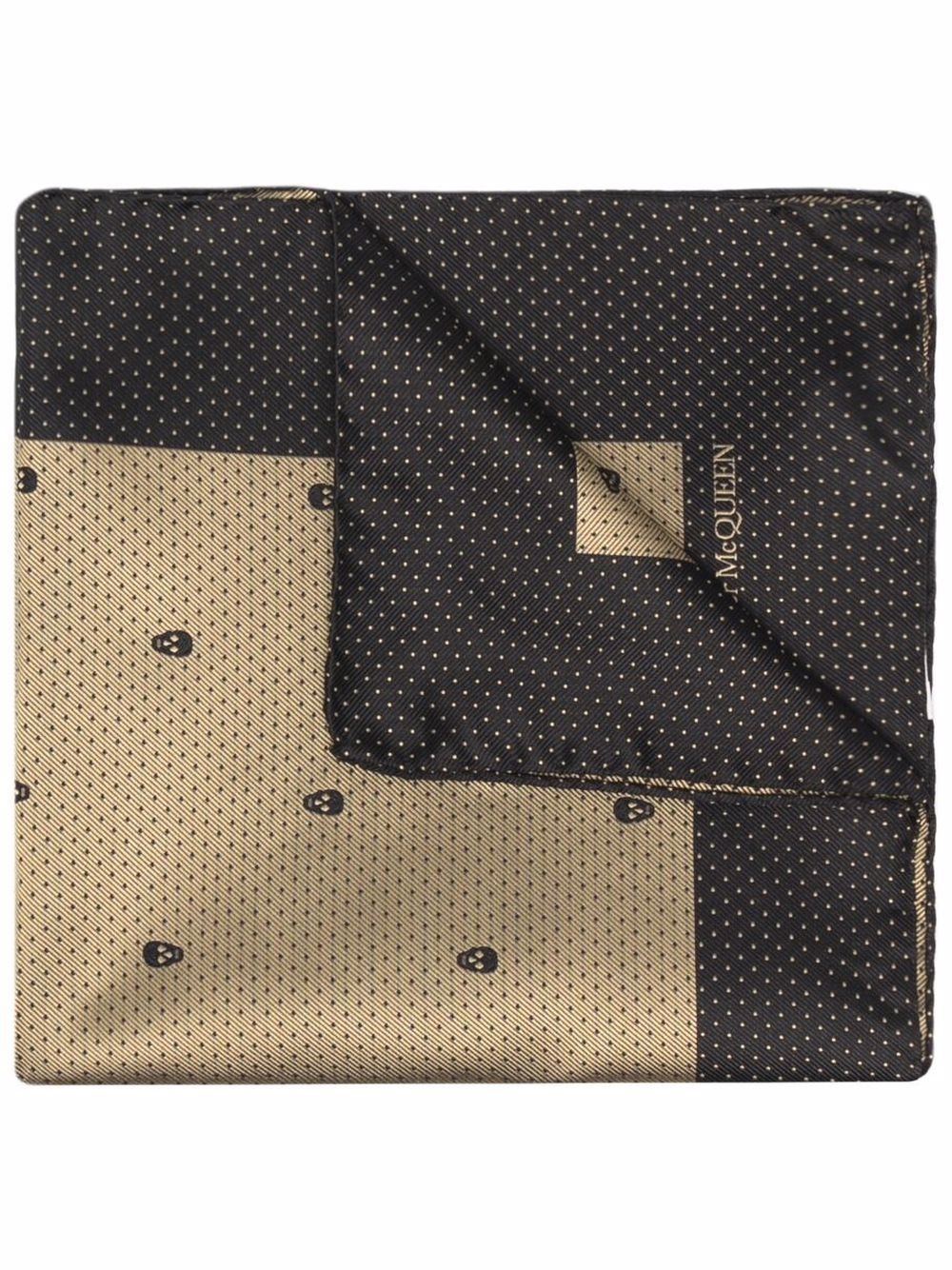 skull-print pocket square - 1