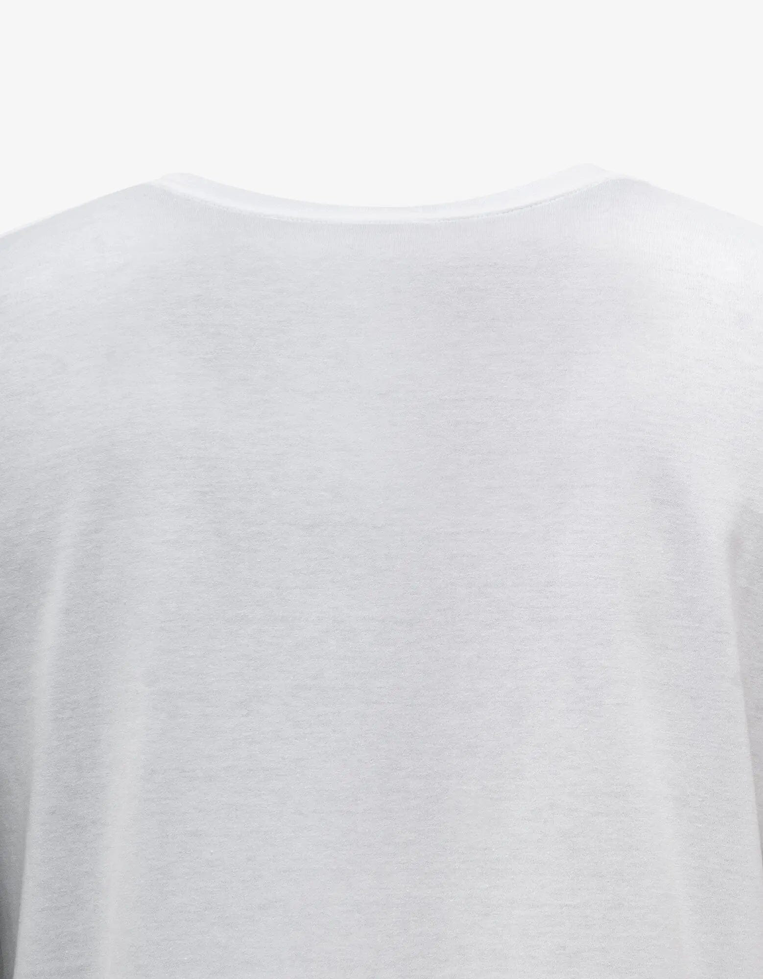 Saint Laurent White Rive Gauche Logo T-Shirt - 3